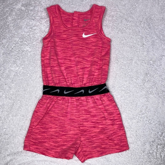 Nike athletic pink romper short size 2t - Picture 1 of 9
